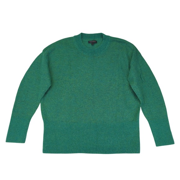 Banana Republic Womens Sweater Large Green Italian Yarn Wool Blend Knit - Picture 1 of 8